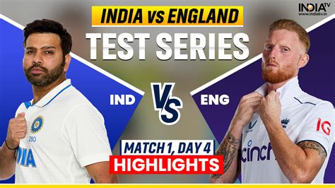 India vs England LIVE: First Test, day four, Hyderabad .